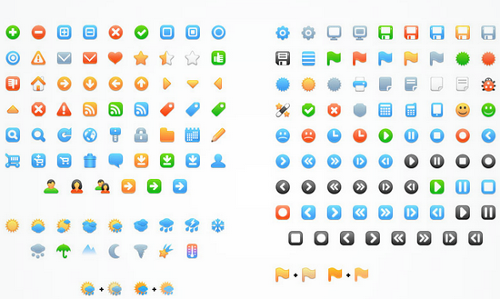 550x329 Free Clean Icon Sets For Your Web Designs