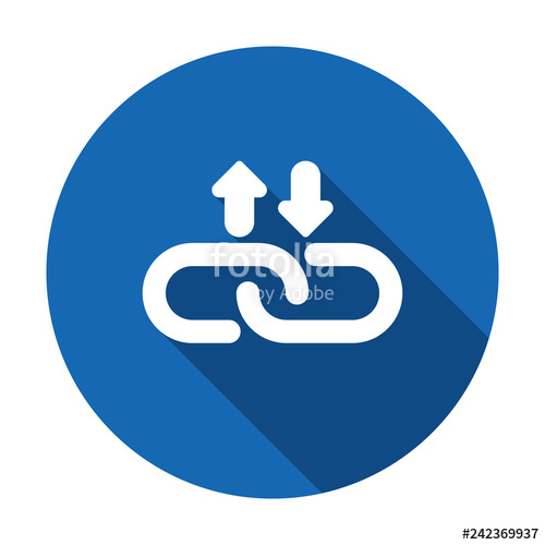 500x500 Hyperlink Web Link Icon Vector Flat Icon Stock Image And Royalty