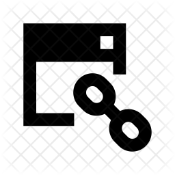 256x256 Web Link Icon Of Glyph Style