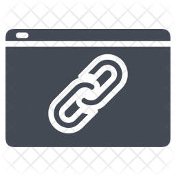 256x256 Web Link Icon Of Glyph Style