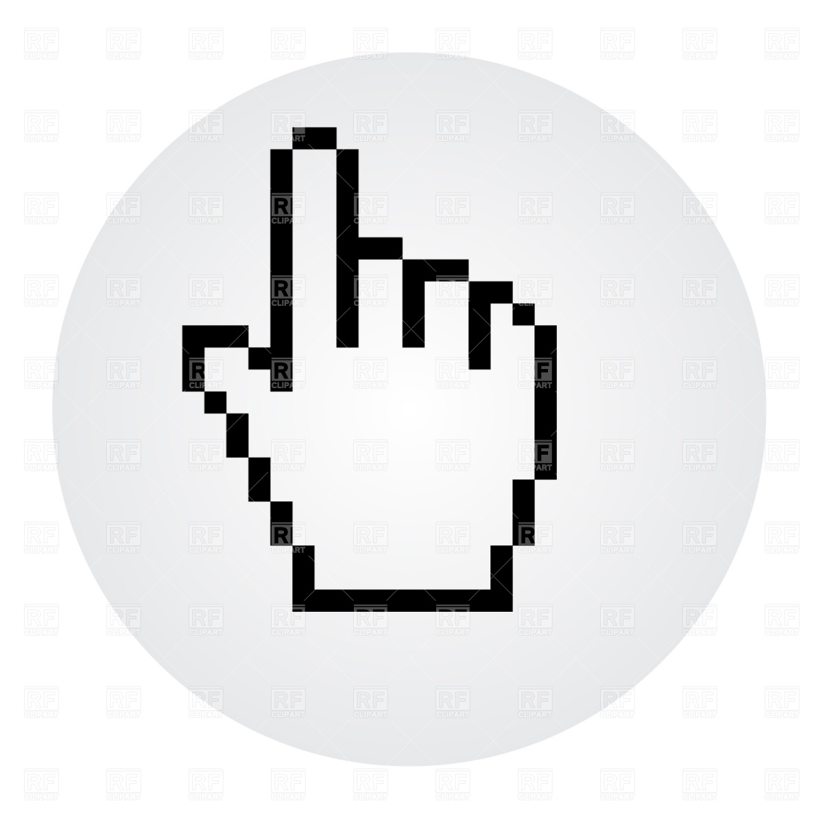 1200x1200 Classic Hand Cursor Vector Image Of Signs, Symbols, Maps Prague