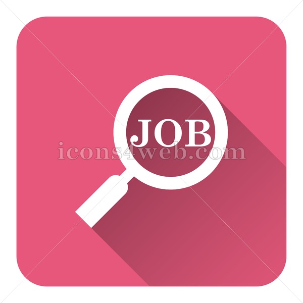 Search For Job Flat Icon With Long Shadow Vector 600x600 Search For Job Flat Icon With Long Shadow Vector