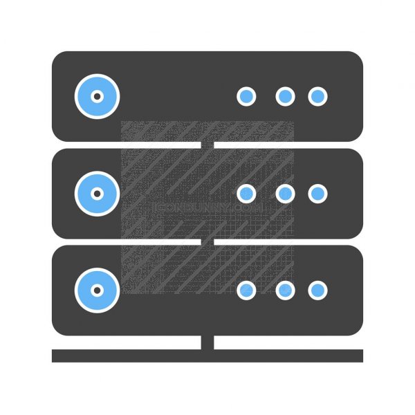 Web Server Blue Black Icon 600x600 Web Server Blue Black Icon