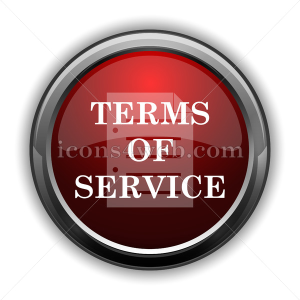 600x600 Terms Of Service Icon Red Glossy Web Icon With Shaddow
