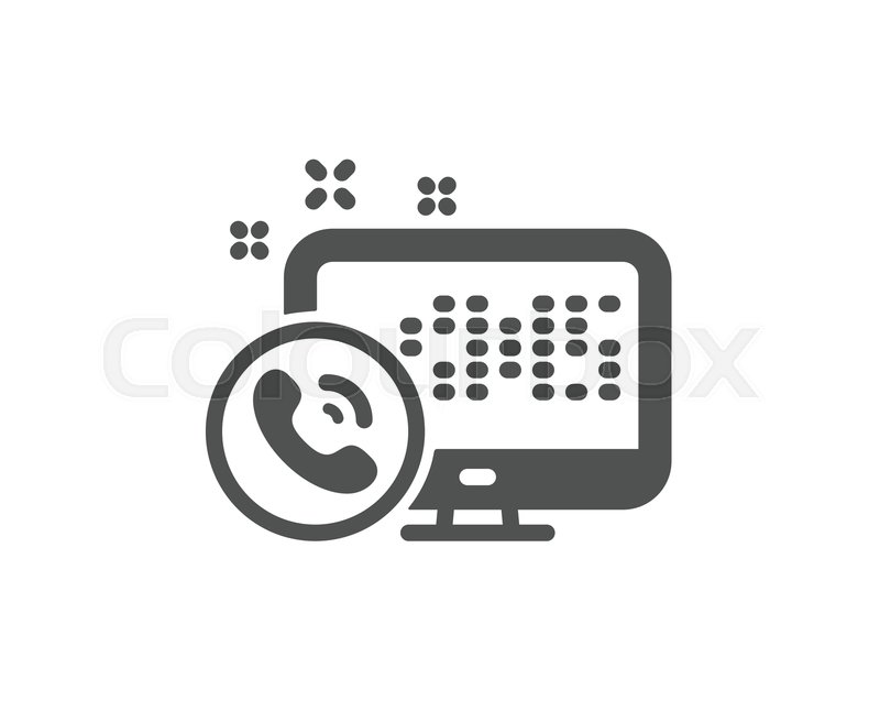 800x647 Web Call Center Service Icon Phone Stock Vector Colourbox