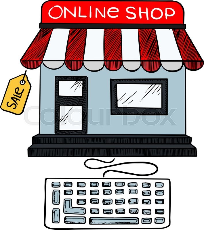 Online Internet Or E Commerce Web Shop Stock Vector Colourbox 709x800 Online Internet Or E Commerce Web Shop Stock Vector Colourbox