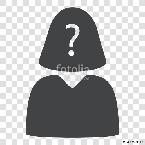 500x500 Unknown User Icon In Trendy Flat Style Isolated On Transparent