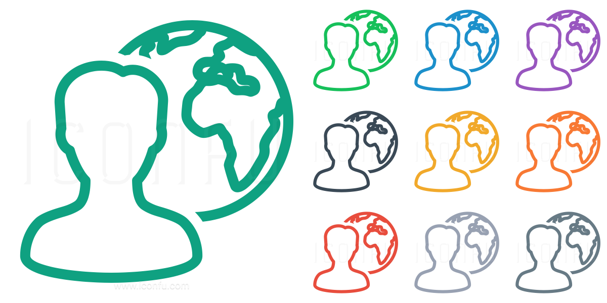 1200x600 User Earth Icon