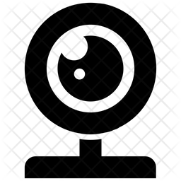 256x256 Webcam Icon Of Glyph Style