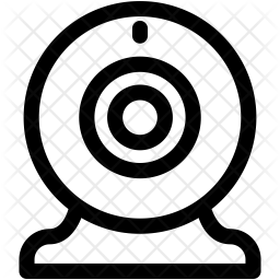 256x256 Webcam Icon Of Line Style