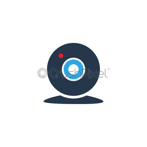 500x500 Webcam Icon Design Template Vector Isolated