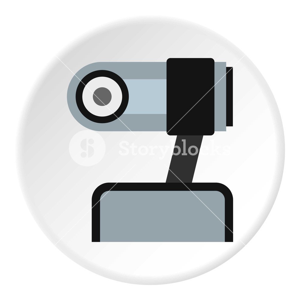 1000x1000 Webcam Icon Flat Illustration Of Webcam Vector Icon For Web