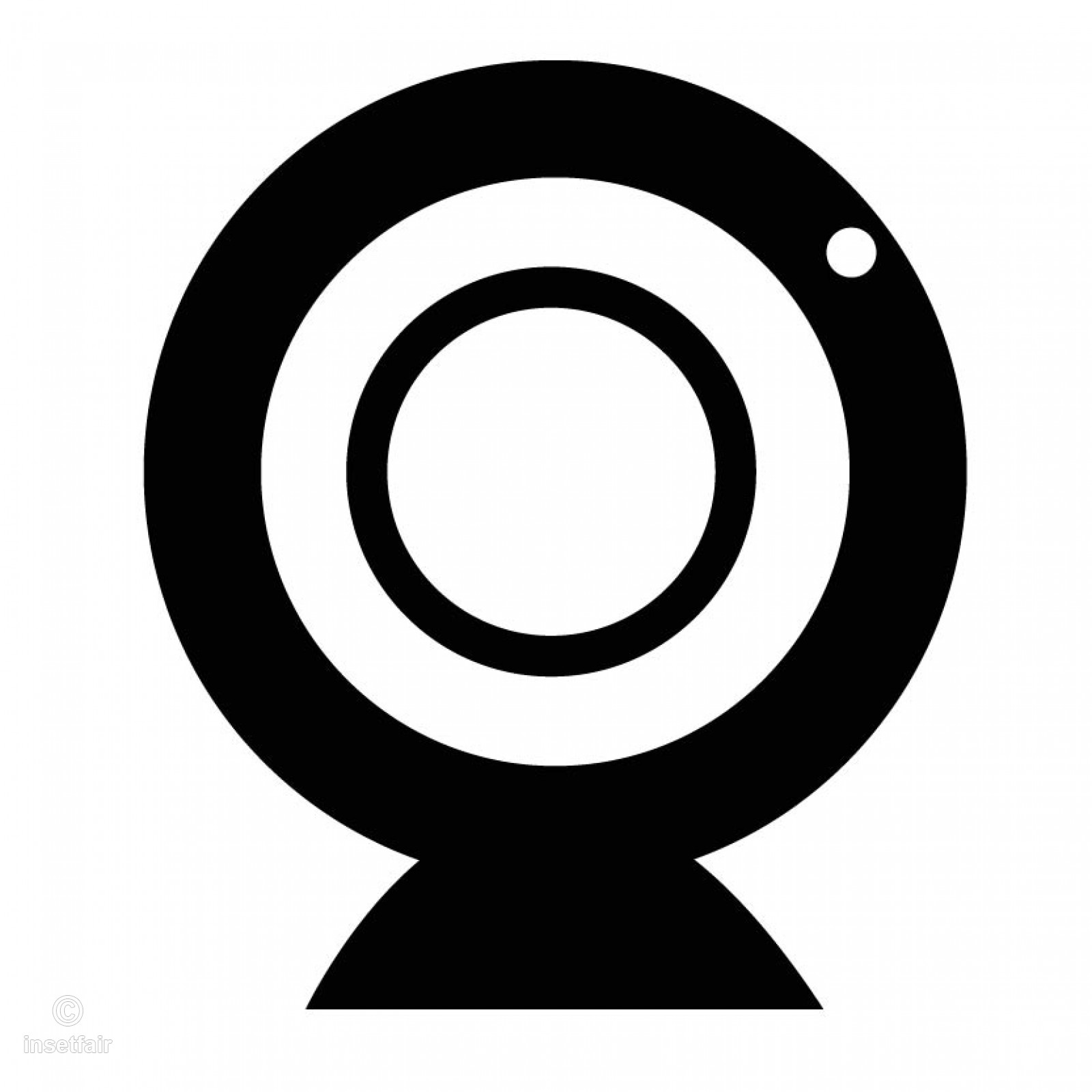 1600x1600 Webcam Simple Flat Black Icon Png