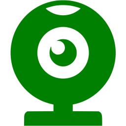 256x256 Green Webcam Icon