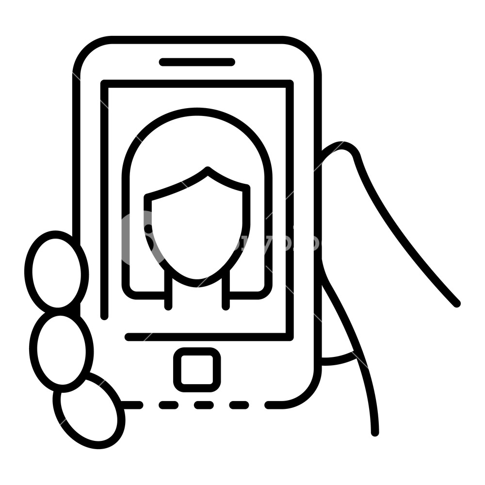 1000x1000 Smartphone Webinar Icon Outline Smartphone Webinar Icon For Web