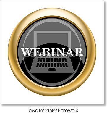 362x382 Webinar Icon, Art Print Barewalls Posters Prints