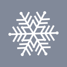 256x256 Snowflake Icon Flat Christmas Iconset Christmas Webmaster
