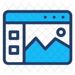 256x256 Webpage Icon Of Colored Outline Style