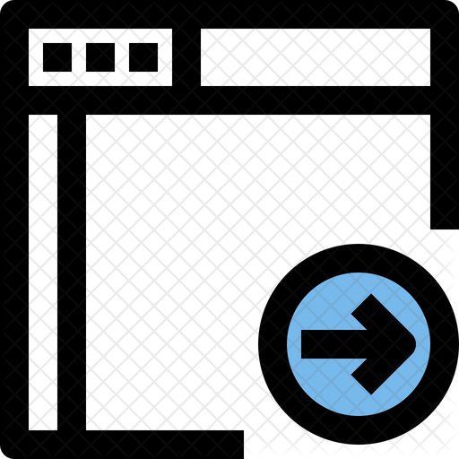 512x512 Move Webpage Icon Of Colored Outline Style