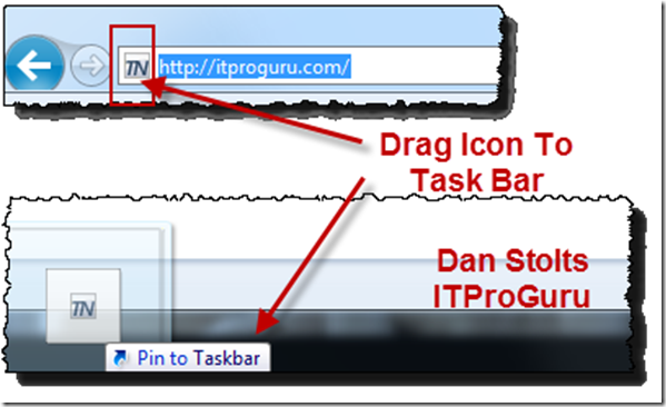 599x366 How To Pin An Internet Website Address Or Other Application