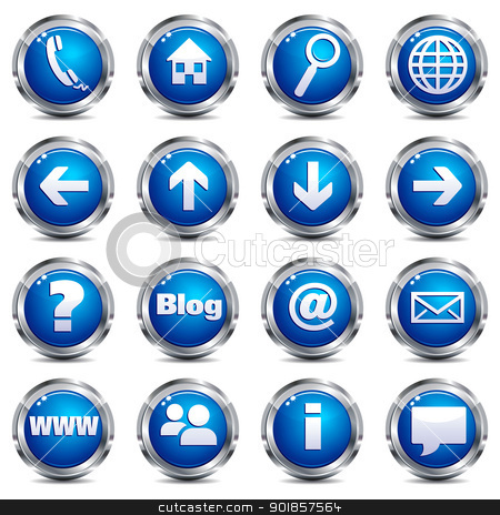 450x464 Silver Web Icon Set Images