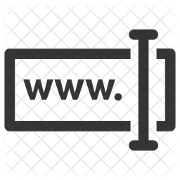 256x256 Type Web Address Icon Of Glyph Style