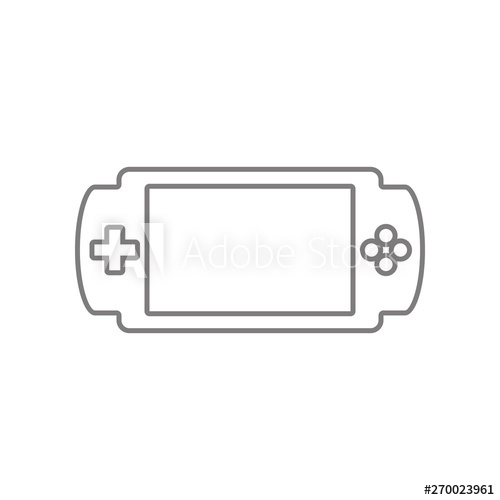 500x500 Handheld Game Console Icon Element Of Web For Mobile Concept