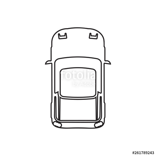 500x500 Sports Car Icon Element Of Transport View From Above For Mobile