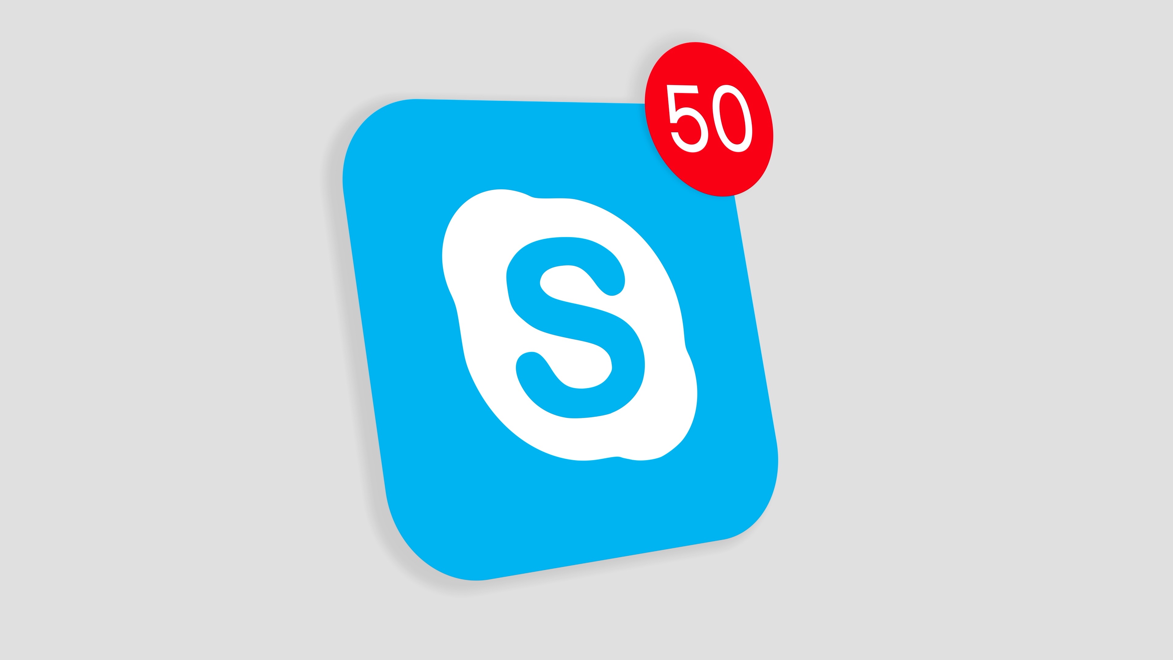 3840x2160 Stock Video Animation Of Skype Social Media Website Logo App Icon