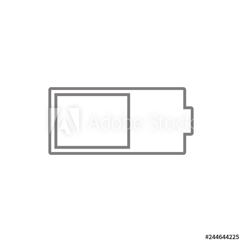 500x500 Battery Mobile Icon Element Of Cyber Security For Mobile Concept