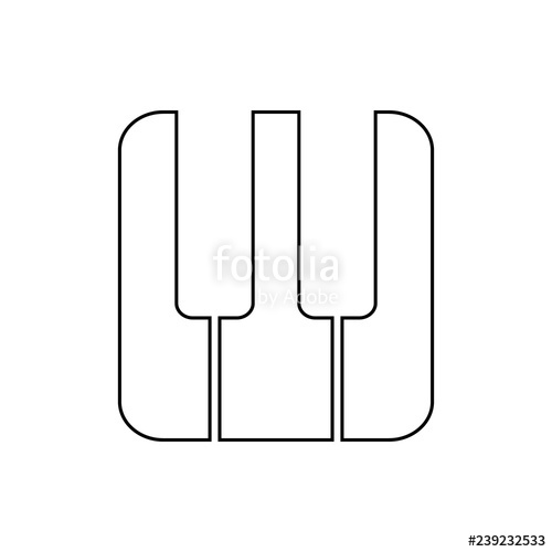 500x500 Piano Keys Icon Element Of Web For Mobile Concept And Web Apps