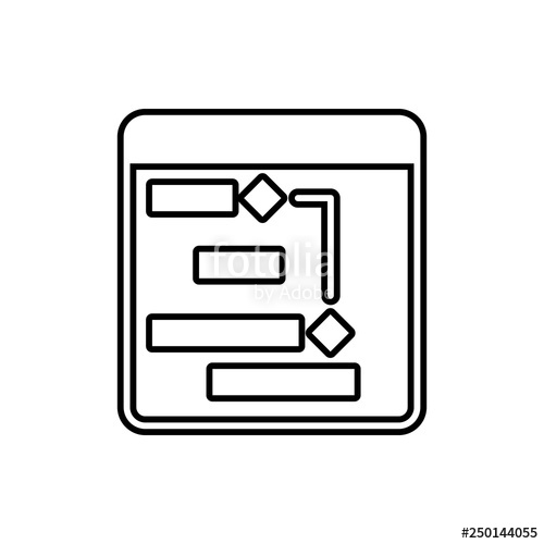 500x500 Project Plan Icon Element Of Software Development For Mobile