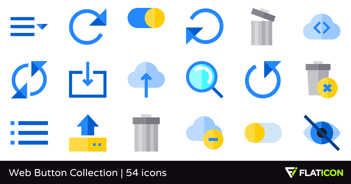Web Button Collection Premium Icons 1200x630 Web Button Collection Premium Icons