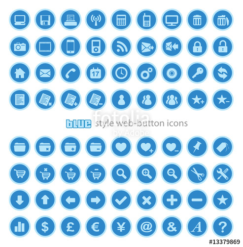 Web Button Icon Set 493x500 Web Button Icon Set