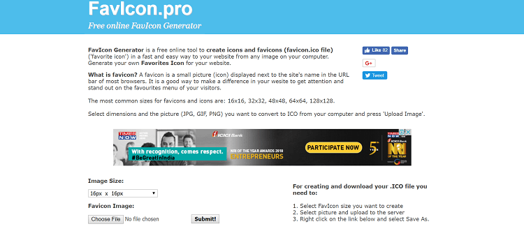 750x331 Favicon Generators
