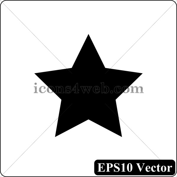600x600 Favorite Black Icon Vector