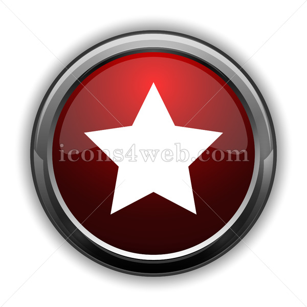 600x600 Favorite Icon Red Glossy Web Icon With Shaddow
