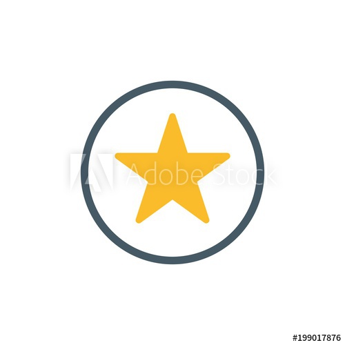 500x500 Favorite Bookmark Flat Vector Icon Modern Simple Isolated Sign