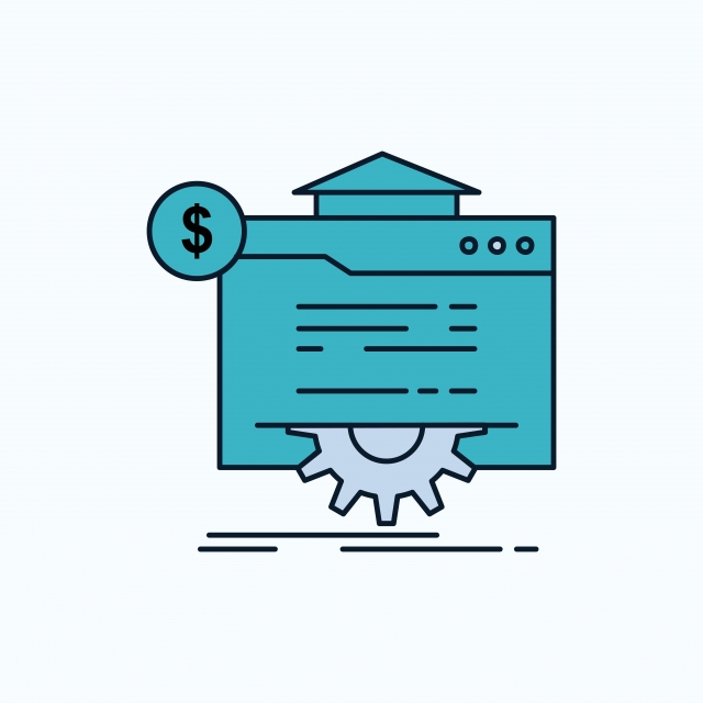 640x640 Seo Progress Globe Technology Website Flat Icon Green And Y