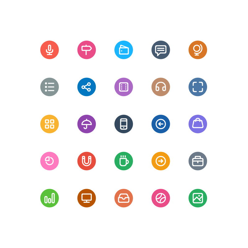 800x800 Free Flat Icons Design For App And Website