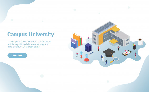 626x386 University Campus Life Concept With Big Building And Some Related