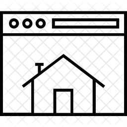256x256 Website Homepage Icon Of Line Style