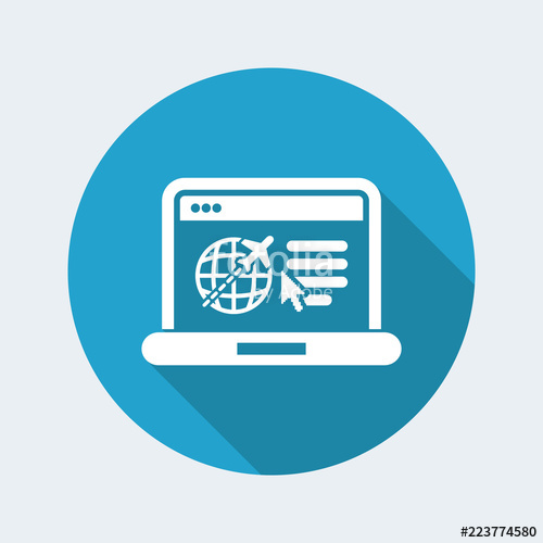 500x500 Travel Agency Website Icon Stock Image And Royalty Free Vector