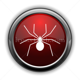 324x324 Spider Icon Red Glossy Web Icon With Shaddow