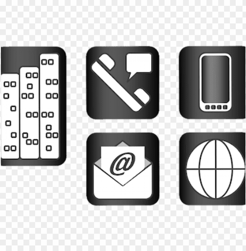 840x859 Business Card Contact Icons Pictures