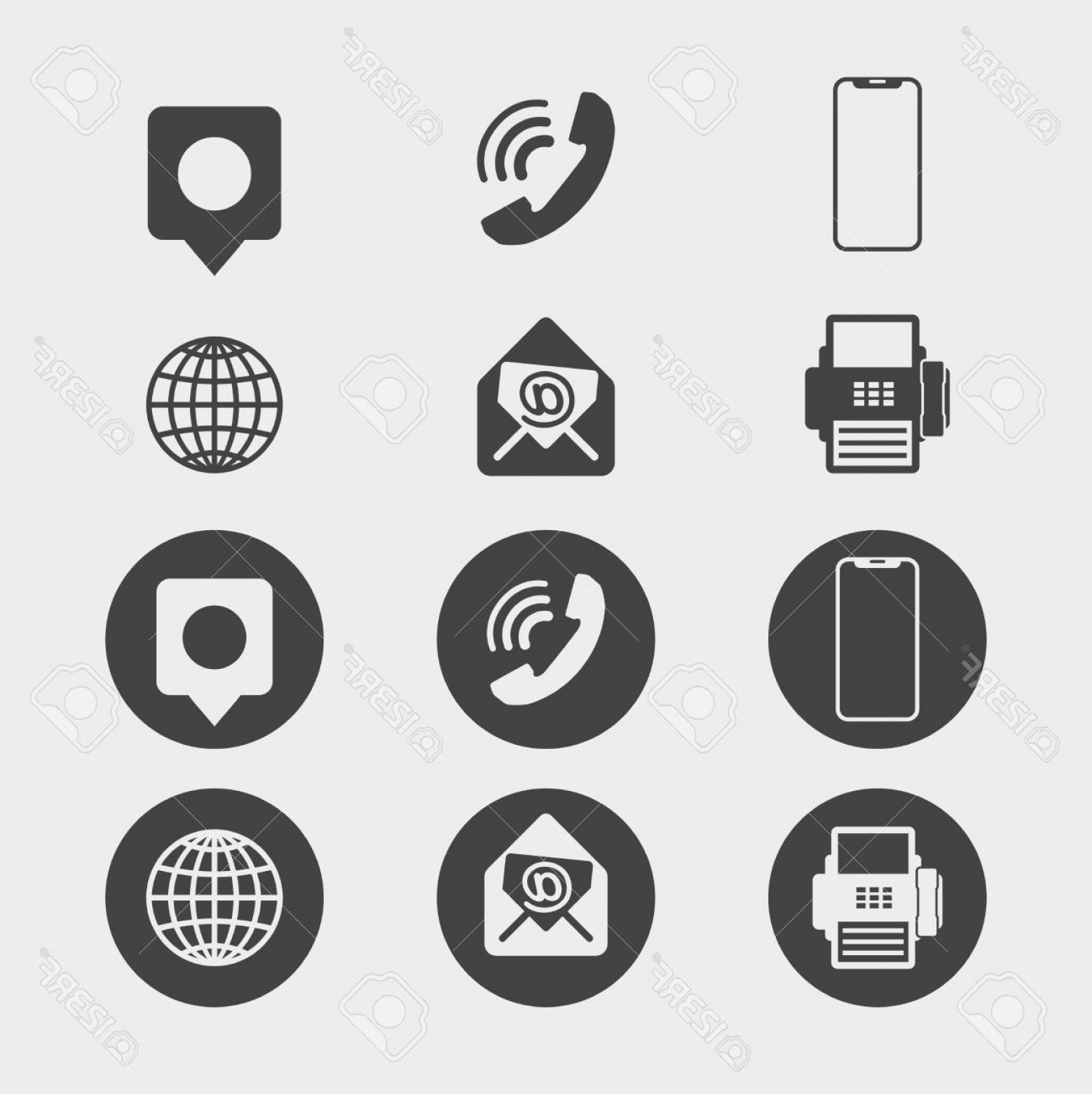 1558x1560 Business Card Icons Vector Hoodamathrun