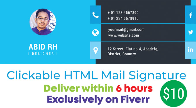 Design Html Email Signature With Clickable Icon 680x375 Design Html Email Signature With Clickable Icon