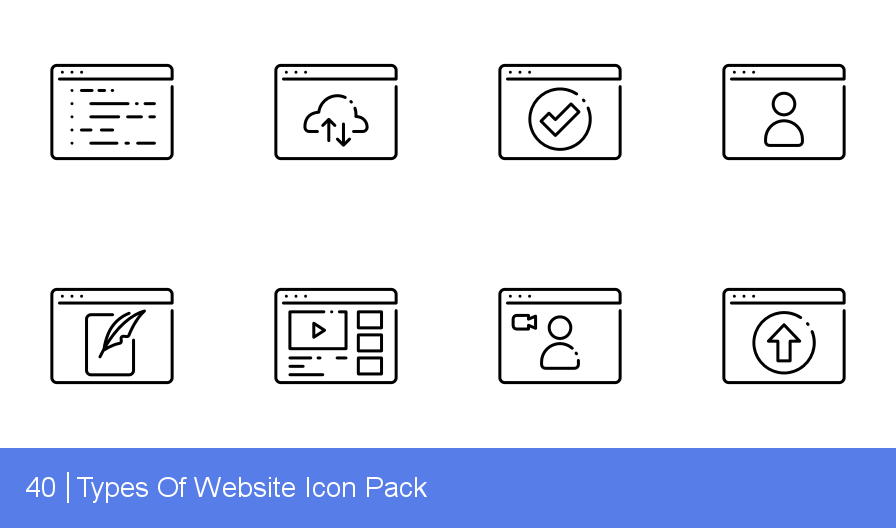 896x528 Download Types Of Website Icon Pack