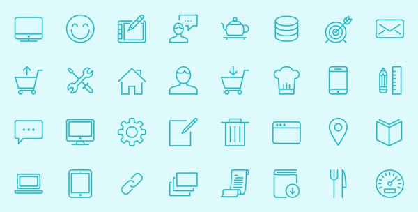 600x304 Line Icon Packs Completely Free Designers