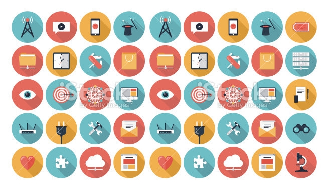 650x380 Downloadable Free Flat Ui Icons Pack Gallery For Ui Designs